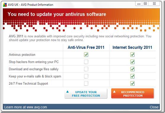 Upgrading AVG Free Antivirus - Calm IT