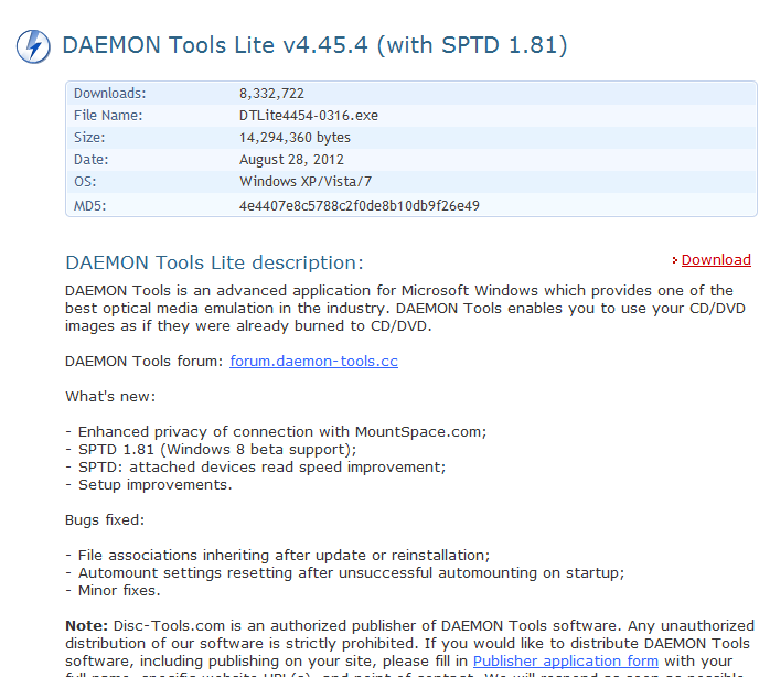 daemon iso download