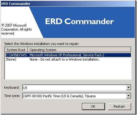 Erd commander для windows xp как пользоваться