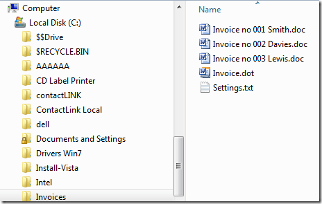 invoice template for microsoft office 2003